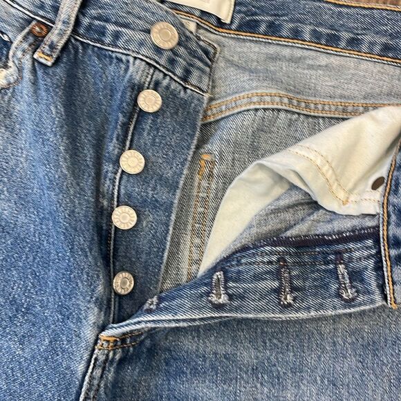 AGOLDE RILEY HIDDEN BUTTON FLY JEANS SIZE 26 - Picture 3 of 8